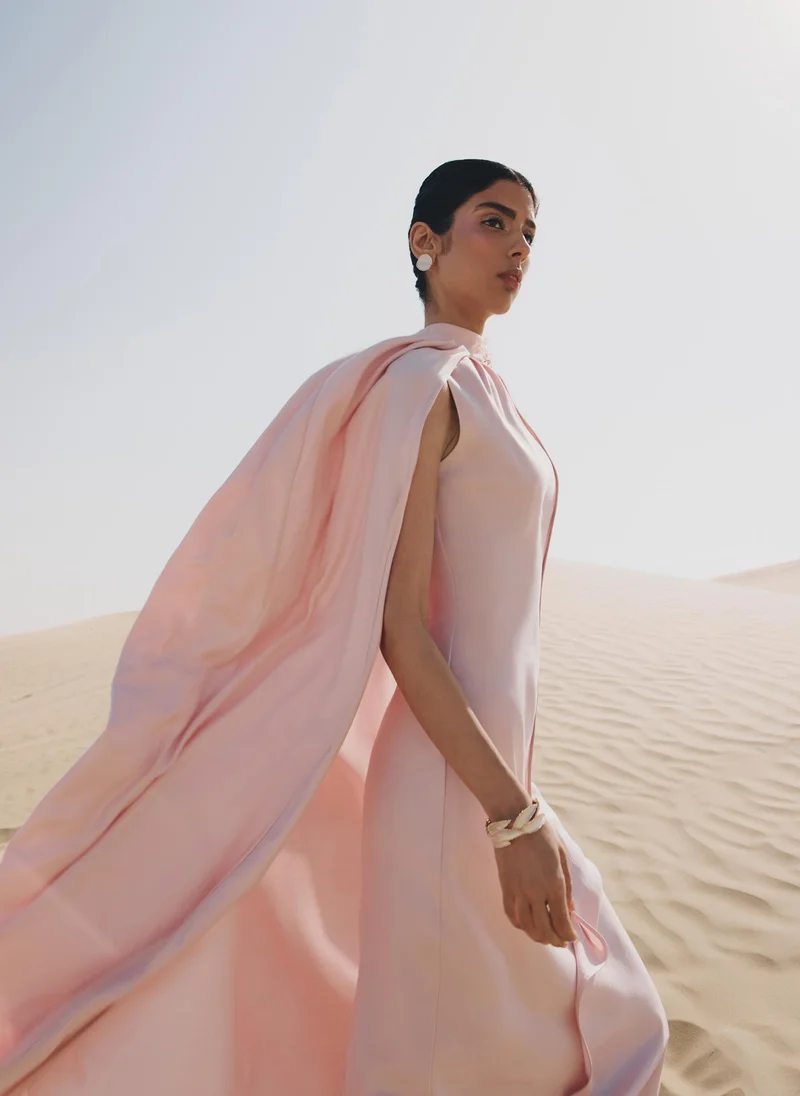 Lichi  Maxi viscose dress with floor-length cape for Women | Best Price UAE